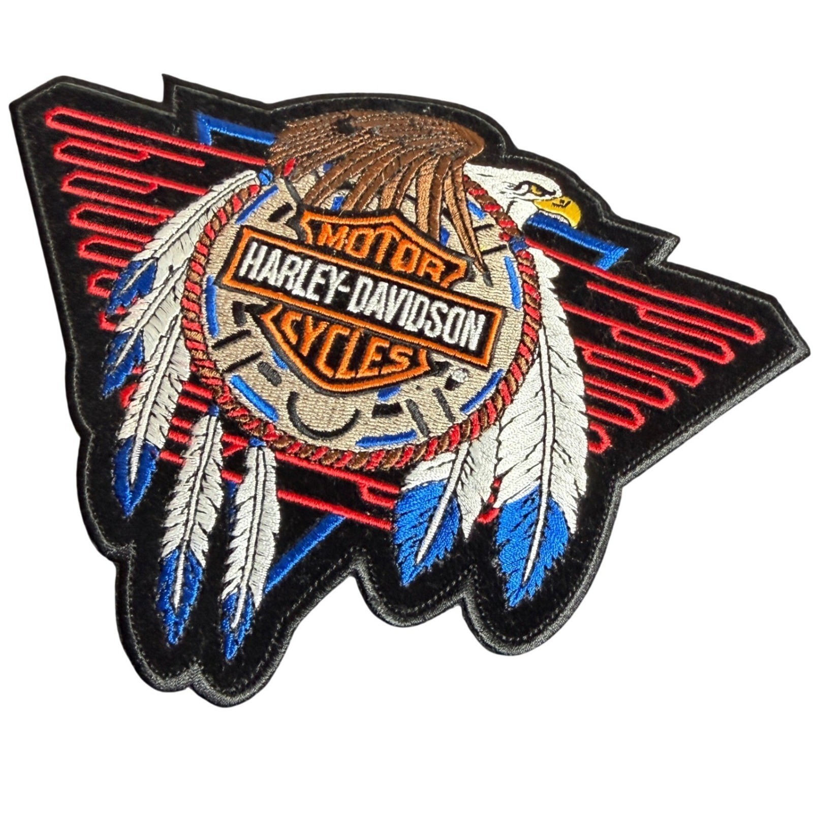 NEW Harley Davidson Concho Eagle B&S Motorcycle Medium emblem Patch EMB456063
