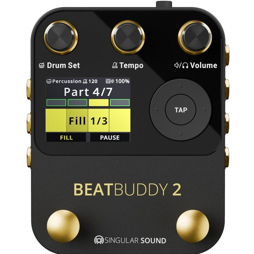 SINGULAR SOUND BEATBUDDY 2 SUPERSWITCH Bundle Floor Pedal Drum Machine System