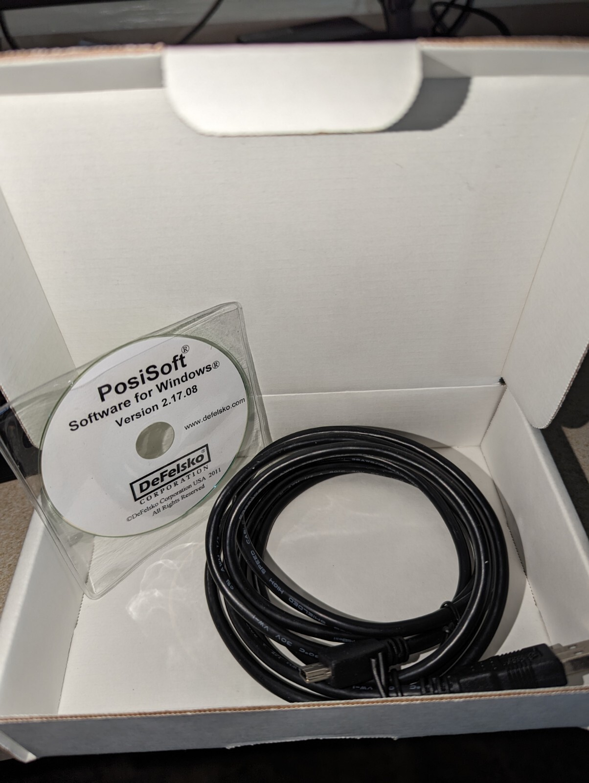 DeFelsko PosiSoft Software for Windows Version 2.17.08 and USB Cable