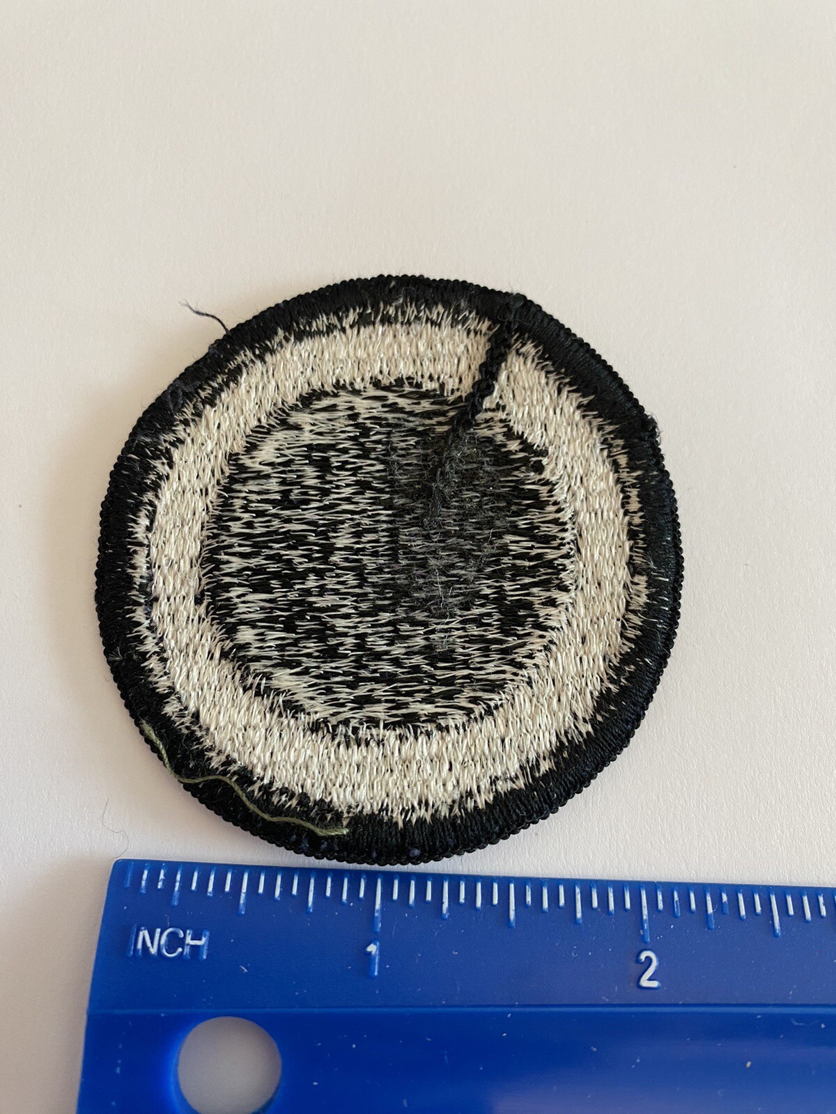 US Army 1st Corps White Black Circle INV5470