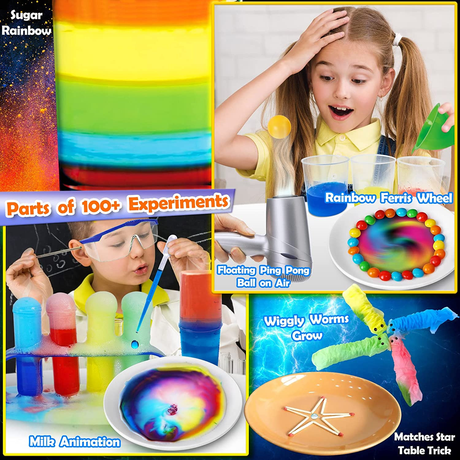 100+ Science Lab Experiments Kit for Kids - Educational Learning Toy