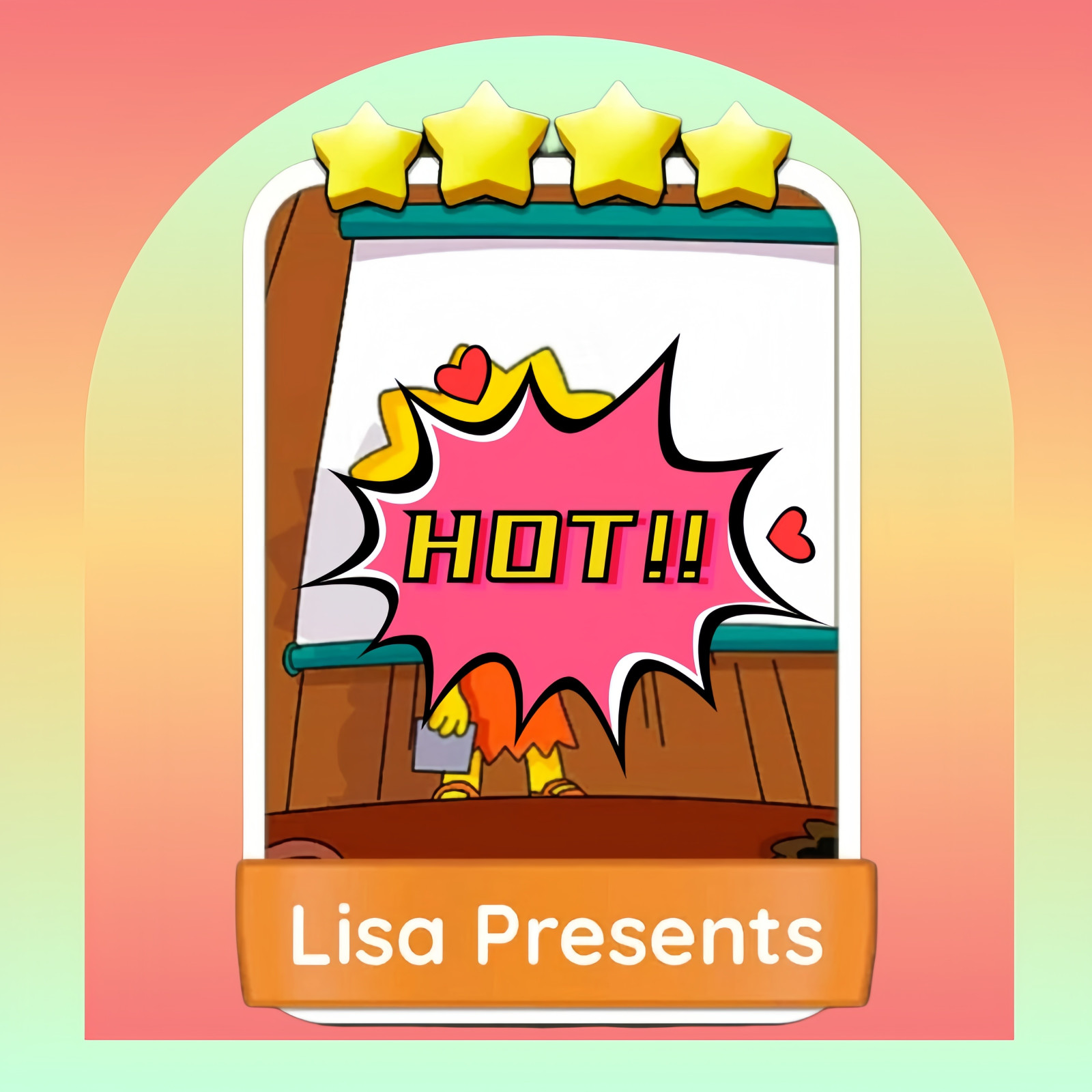 ⭐ Lisa Presents⭐ 4 Star - ⭐Monopoly.GO Sticker Set 16-4