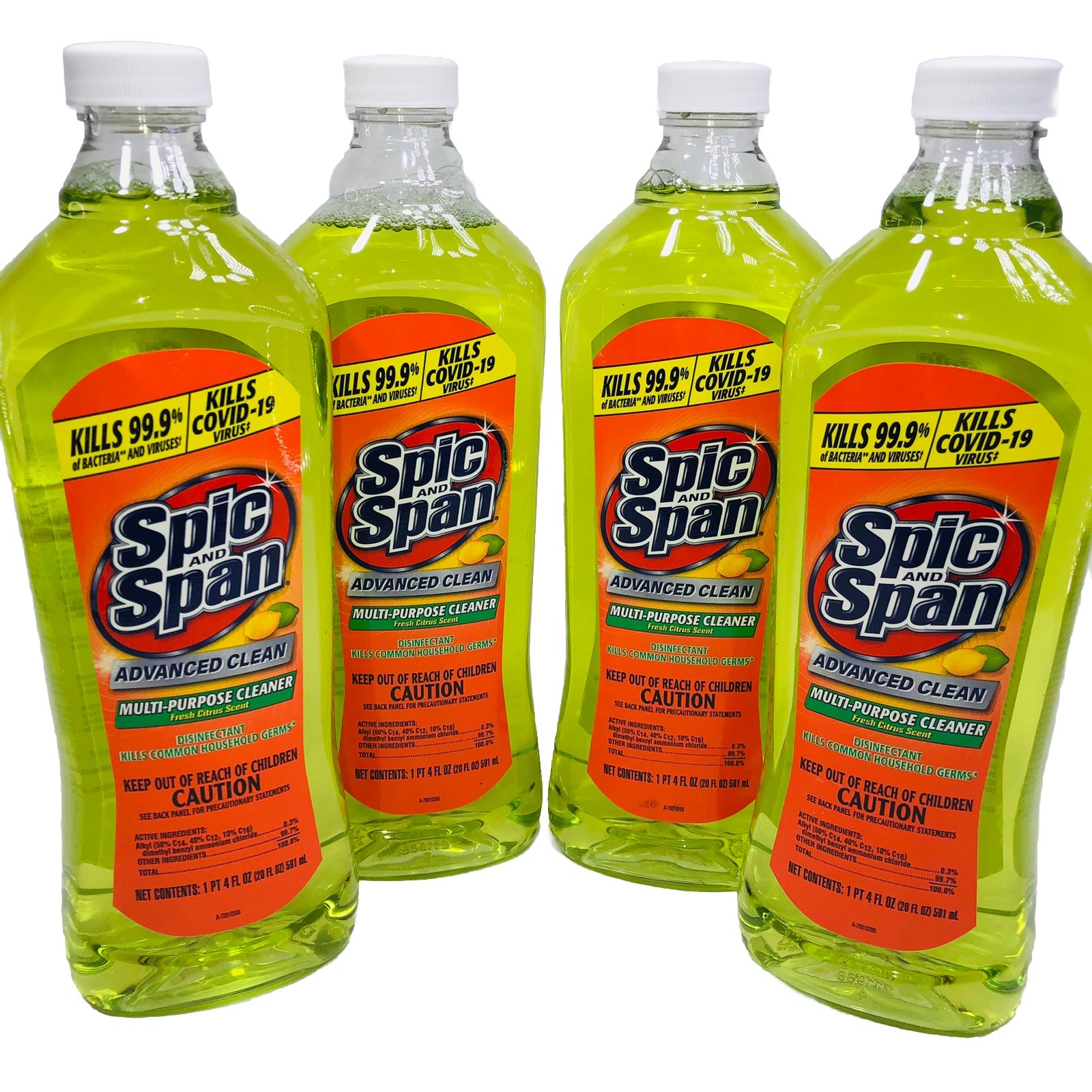 4 Spic & Span Multi-purpose Cleaner Citrus Scent Liquid Floor Cleaner FREE SHIP
