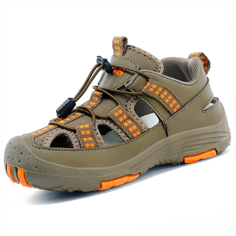 Boys Outdoor Sandals Breathable Children's Soft Non-slip Beach Sandals