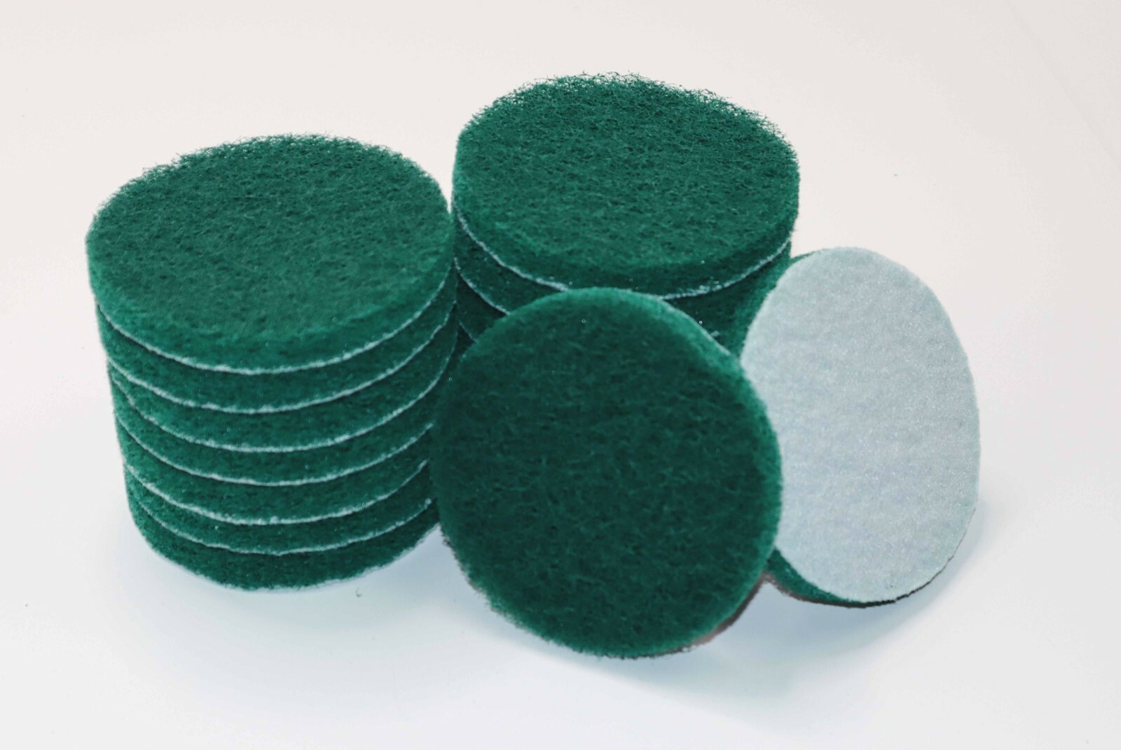 16 Piece 4" Drill Power Brush Replacement Tile Scrubber Scouring Pads - Green