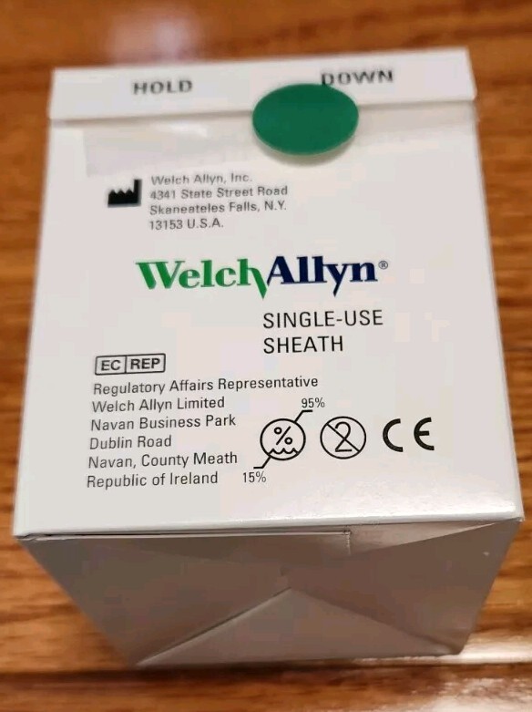 Welch Allyn 25 count Disposable Sheaths For Exam Lite Ref #52640