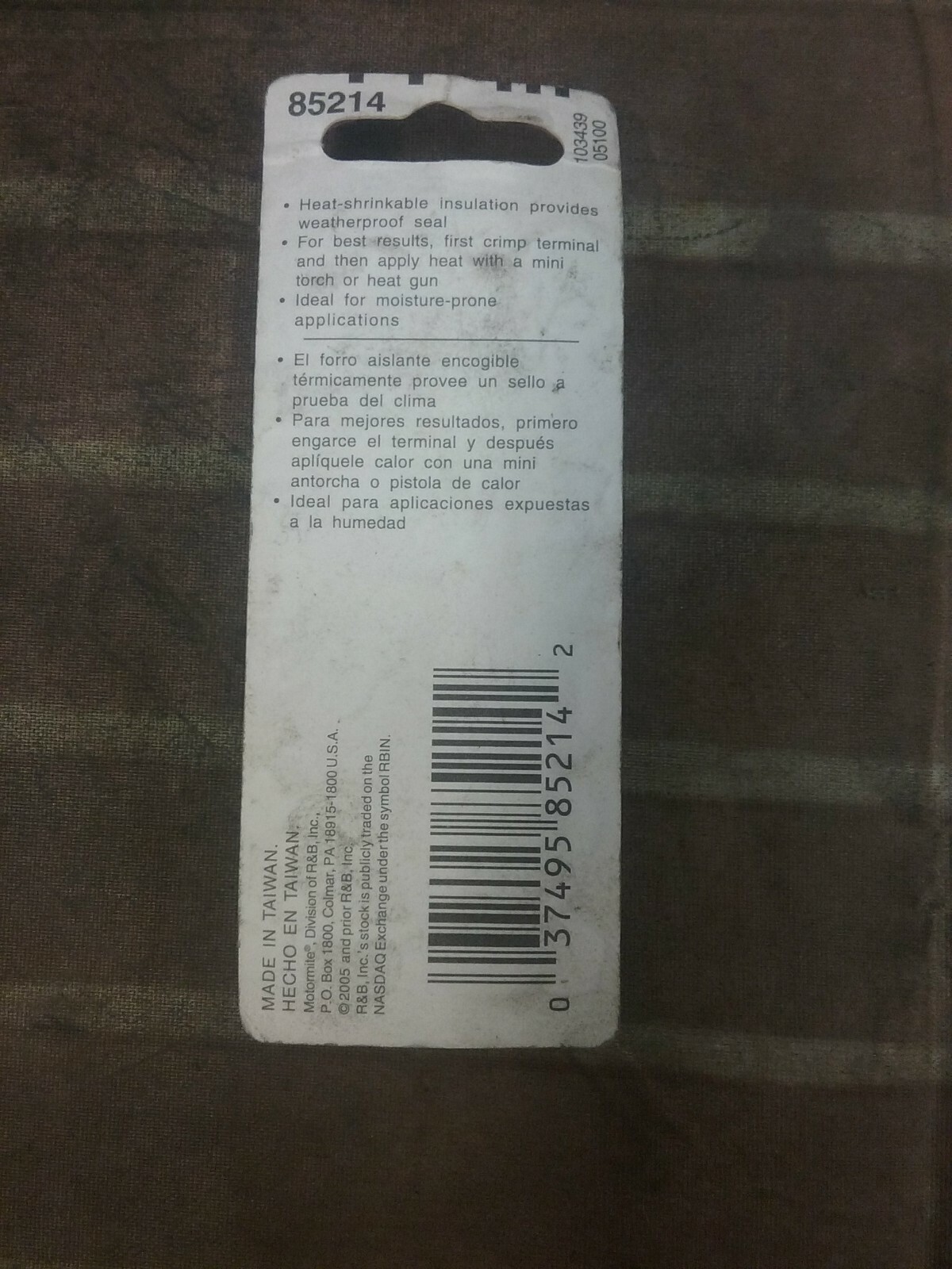 Motormite 12-10 Ga #10 85214 Ring Terminal