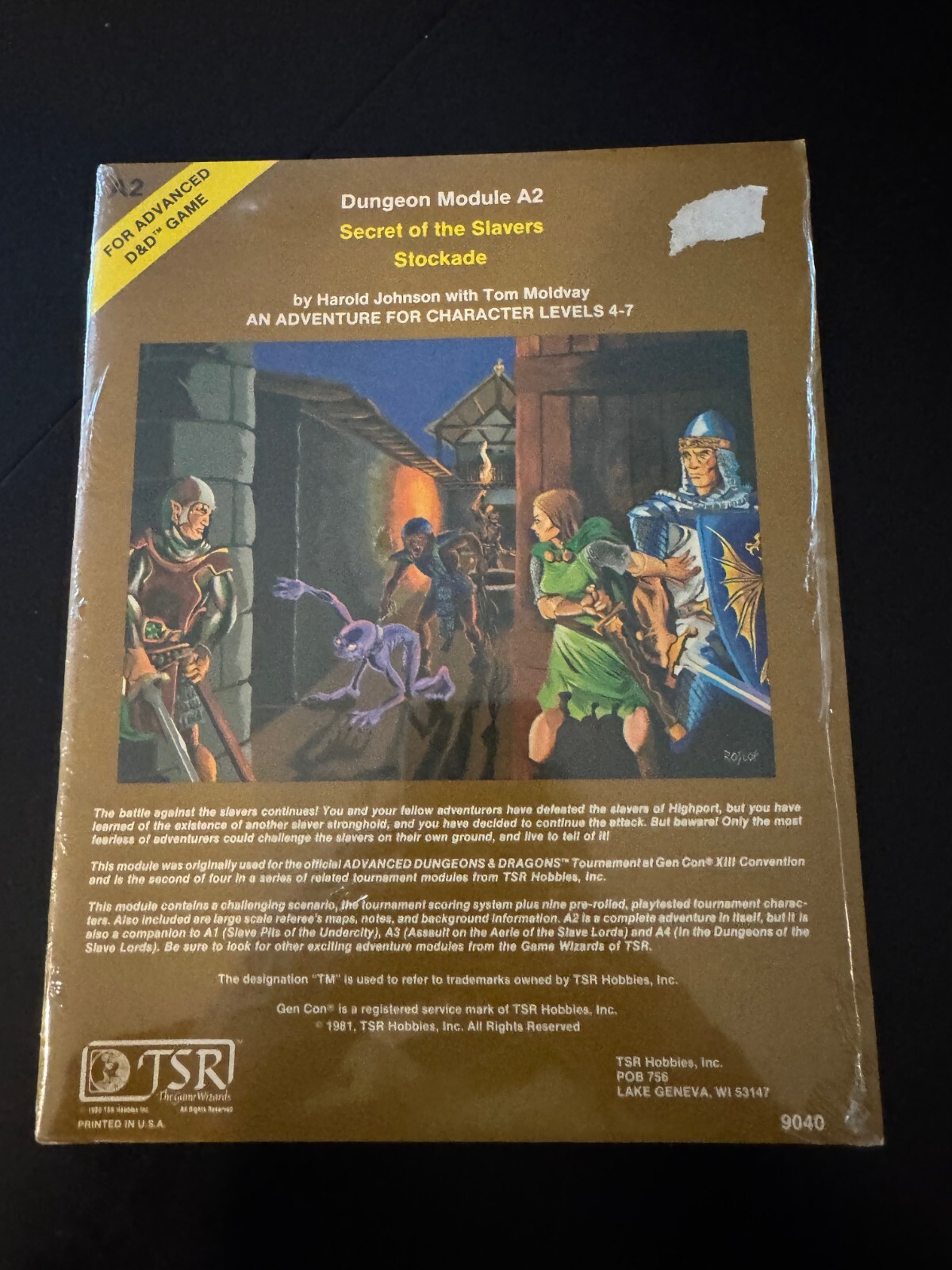 TSR AD&D A2 Secret of the Slavers' Stockade 1st Ed. 1st Print SW NIS F3