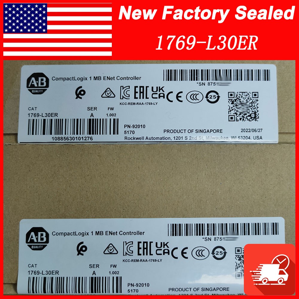 New Factory Sealed AB 1769-L30ER / A CompactLogix 1MB ENet Controller 1769L30ER
