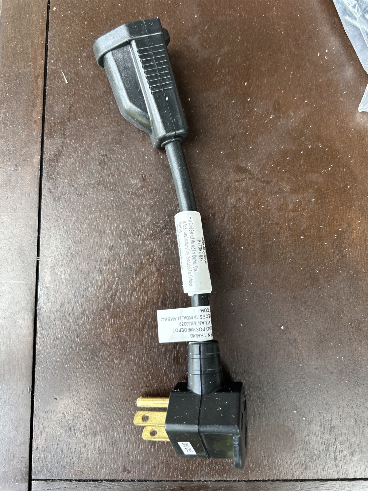 AC Connectors 1ft 15 Amp To 20 Amp Adaptor Cord