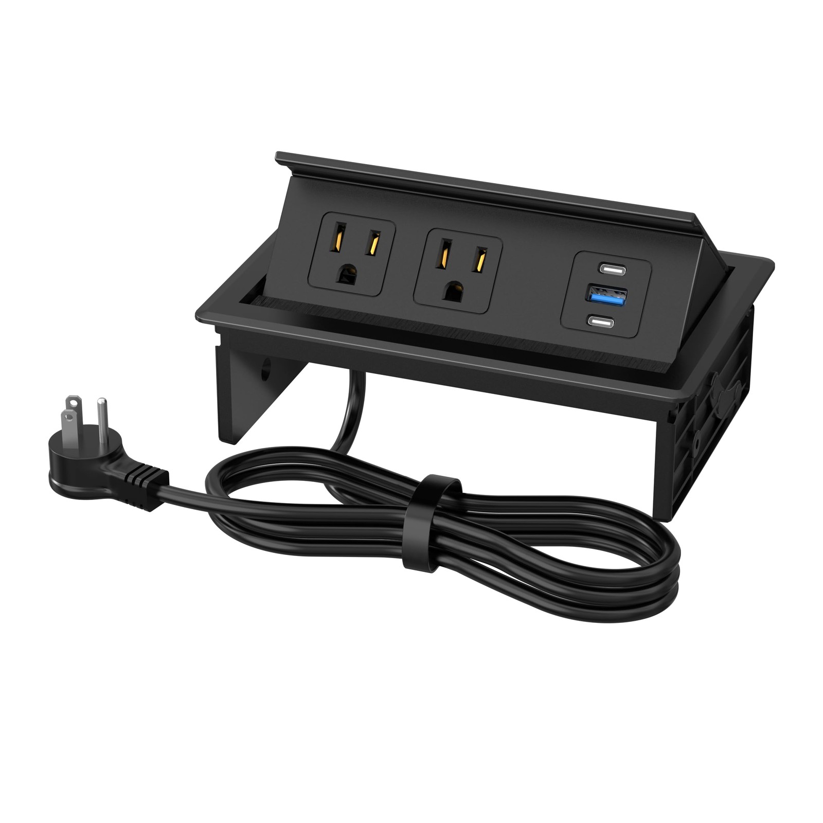 Table Power Outlet Hub PD20W USBC Fast Charging Station, Recessed Outlet with...