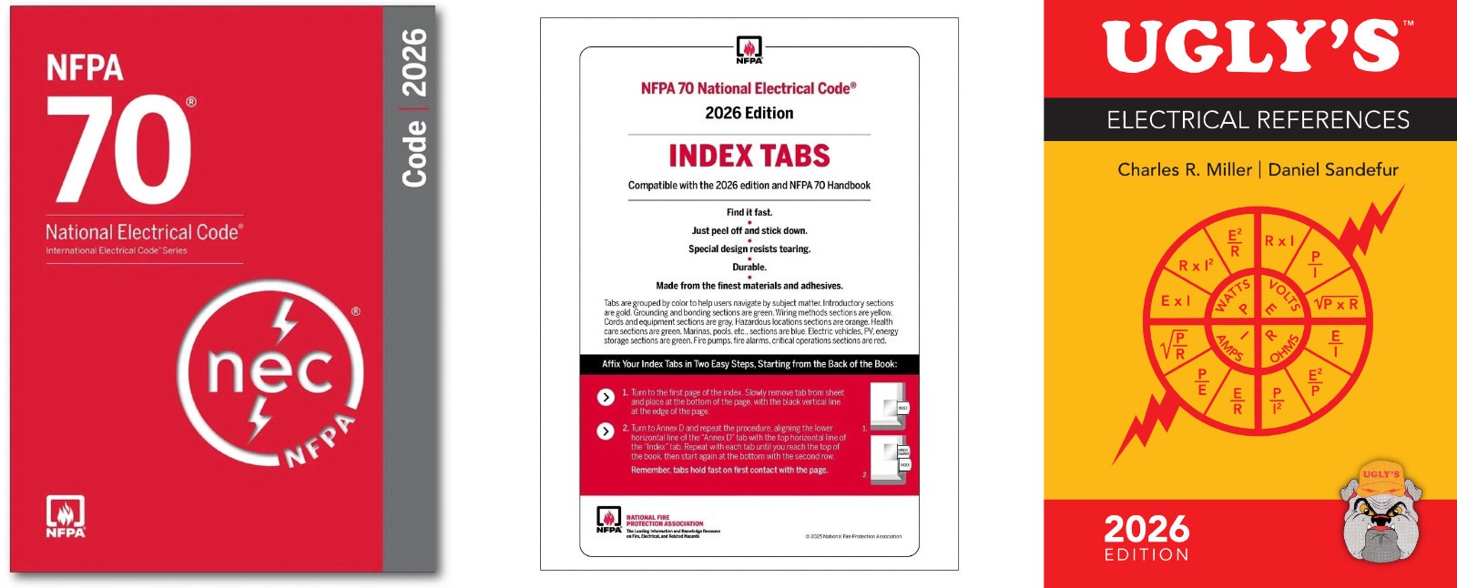 NFPA 70 NEC 2026 Paperback + Index Tabs + Ugly 2026 Limited Stock USA Stock