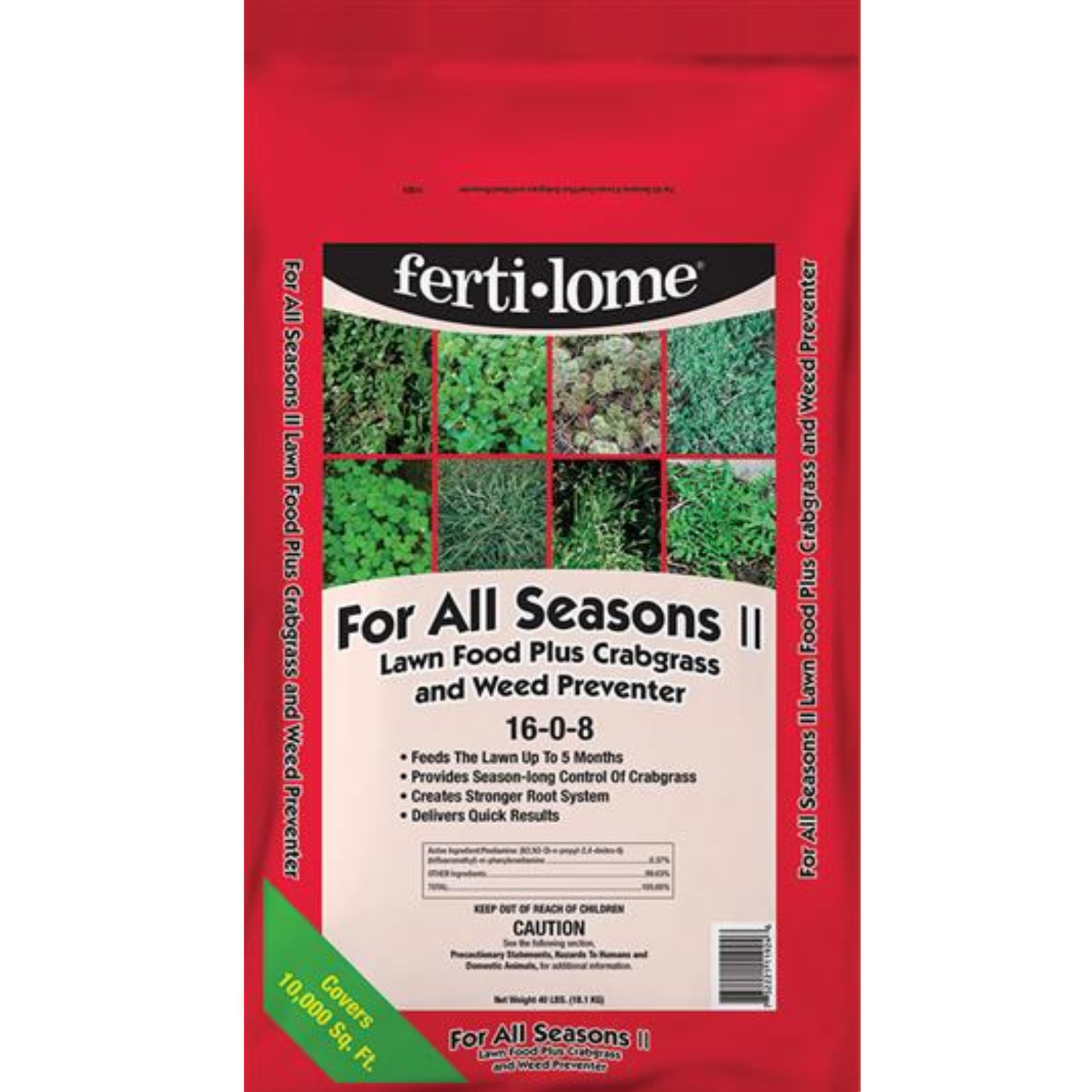 VPG Fertilome for All Seasons II Lawn Food Plus Crabgrass & Weed Preventer, 40#