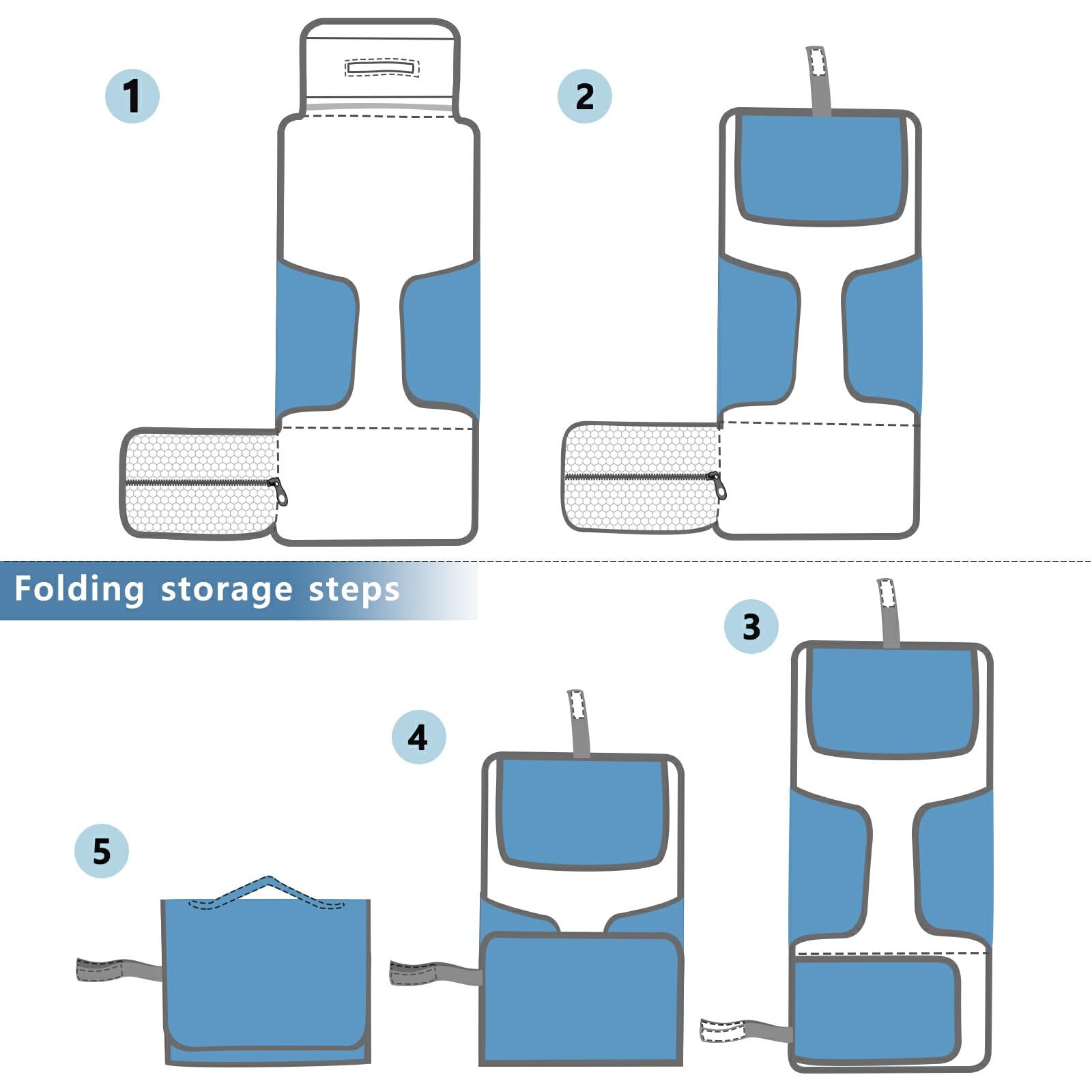 WELLDAY Farm House Animals Portable Waterproof Foldable Diaper Changing Pad