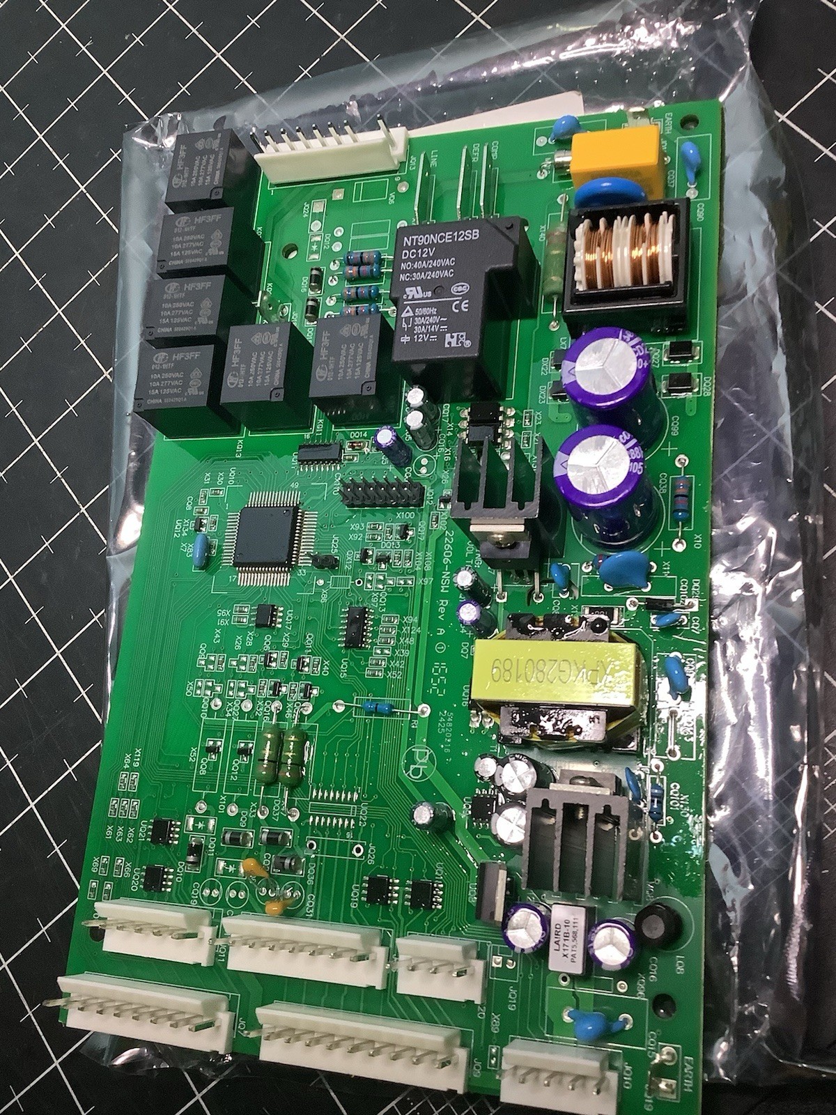Main Board Single Evap & Speed Compressor Model 22606-NSW. REV A