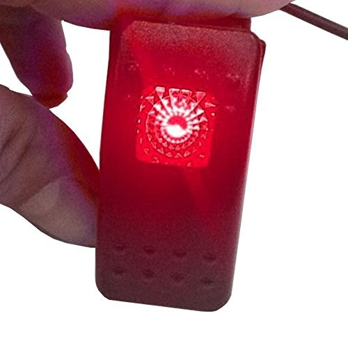XT AUTO 12V 20 Amp 3pins Light Rocker Switch Kit 5-pack Red
