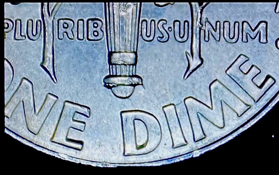 Lot Of (2 ) 2023 Dime Multiple Errors Die Chips And Die Cracks And Doubling