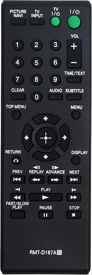 RMT-D187A Remote Replace For Sony DVD Player DVP-SR200P DVP-SR401HP DVP-NS718H