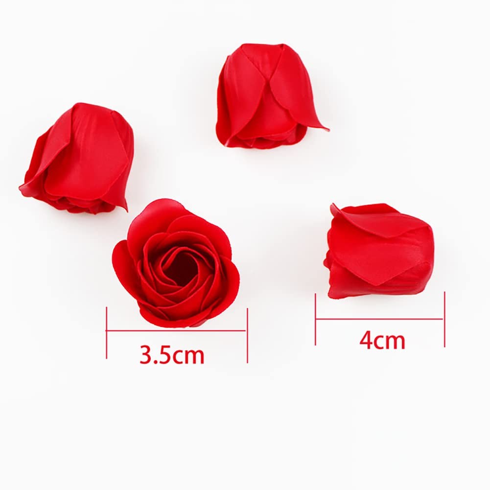 EUBUY 81PCS Bath Soap Rose Flower, Scented Petals Medium, Type 5