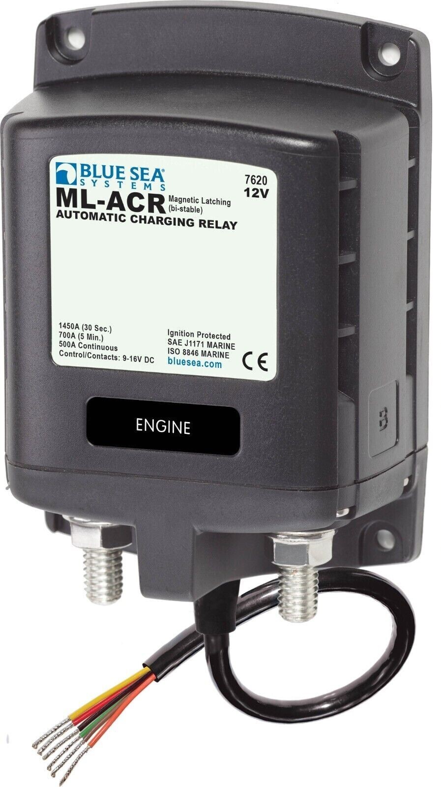 Blue Sea 7620 Automatic Charging Relay - 12V DC 500A **DOES NOT INCLUDE SWITCH**