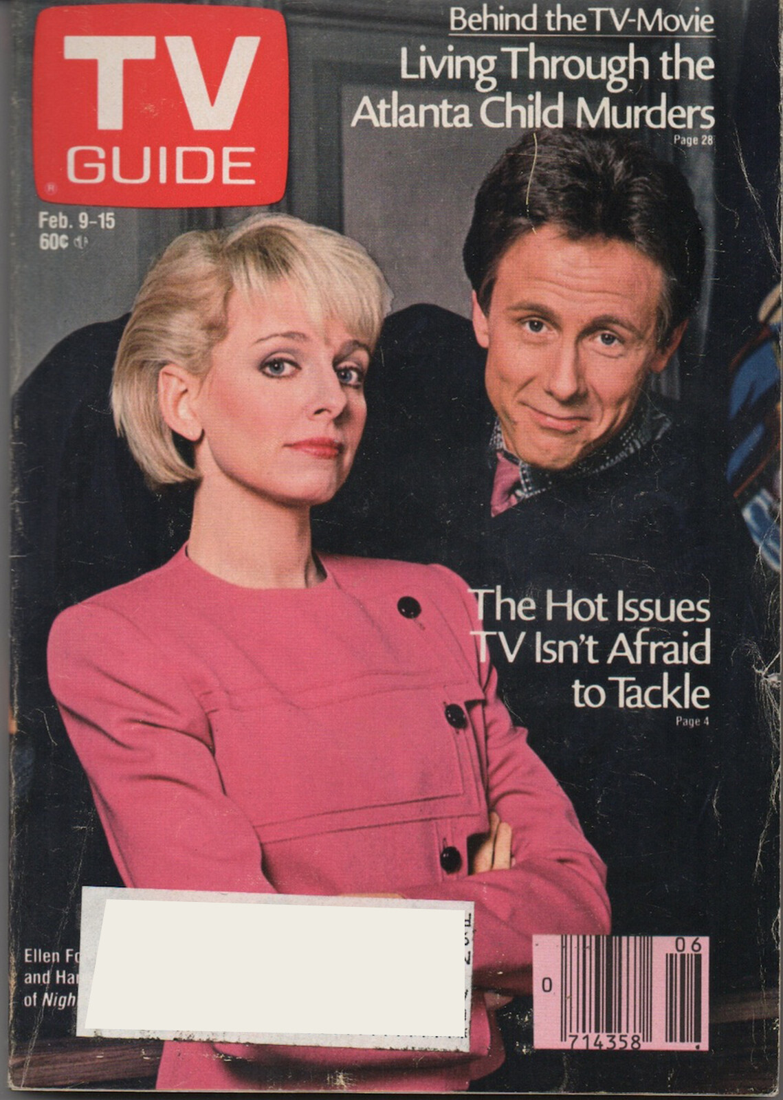1985 TV GUIDE Feb. 9-15 Ellen Foley Harry Anderson Night Court