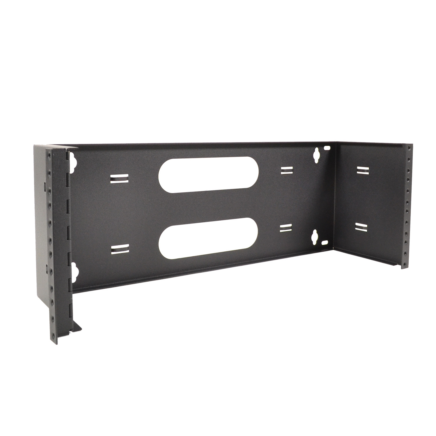 19" Four Space 4U Steel Wall Mount Hinged Swing Out Patch Panel Bracket 6" Deep