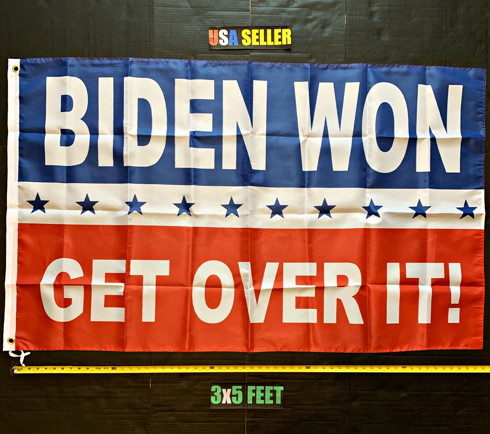 Joe Biden Flag FREE SHIPPING Harris Equality LGBTQ Biden Won Over USA Sign 3x5'