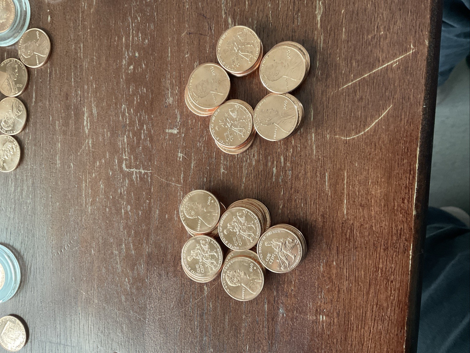 2009 Roll Of Lincoln Cent Half P/Half D Formative Years From Mint Roll Red Bu