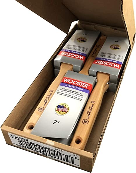 Wooster Genuine 2" Ultra/Pro Soft Angle Sash Paintbrush 6-Pack, 4170-2-6PK