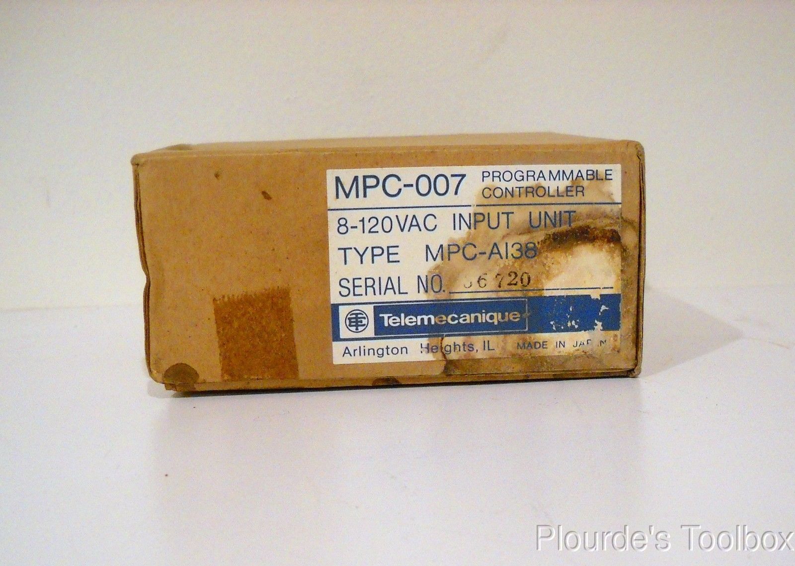 Unused Telemecanique Programmable Controller MPC-007 AI38 Input Unit