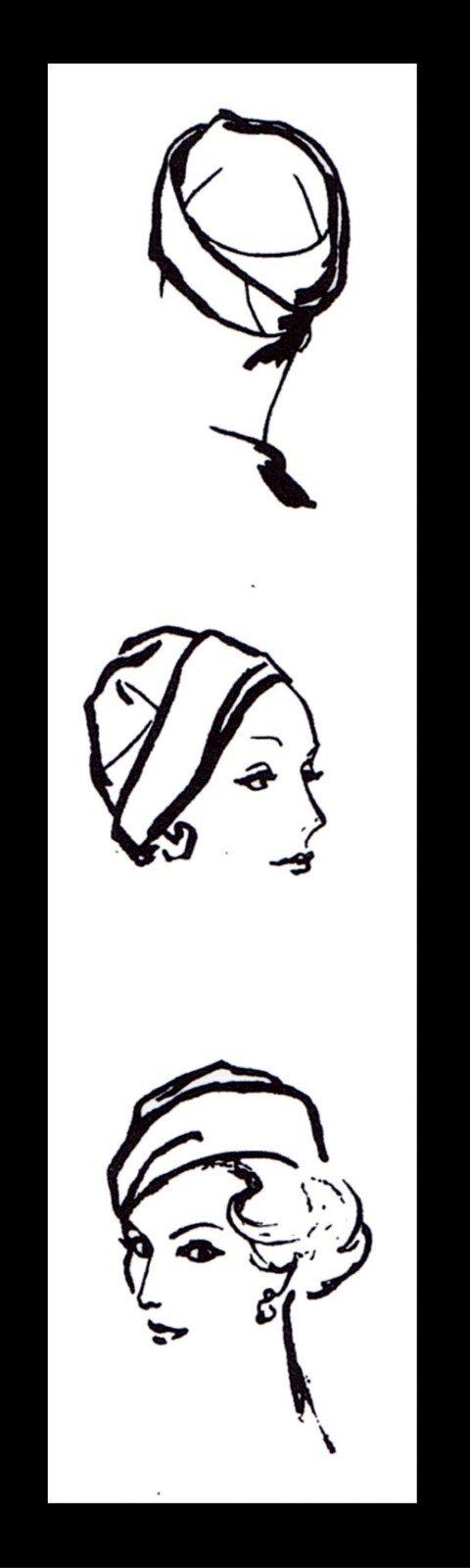 Vogue 9328 Pattern Designer John Frederics PROFILE Hat Chemo Alopecia