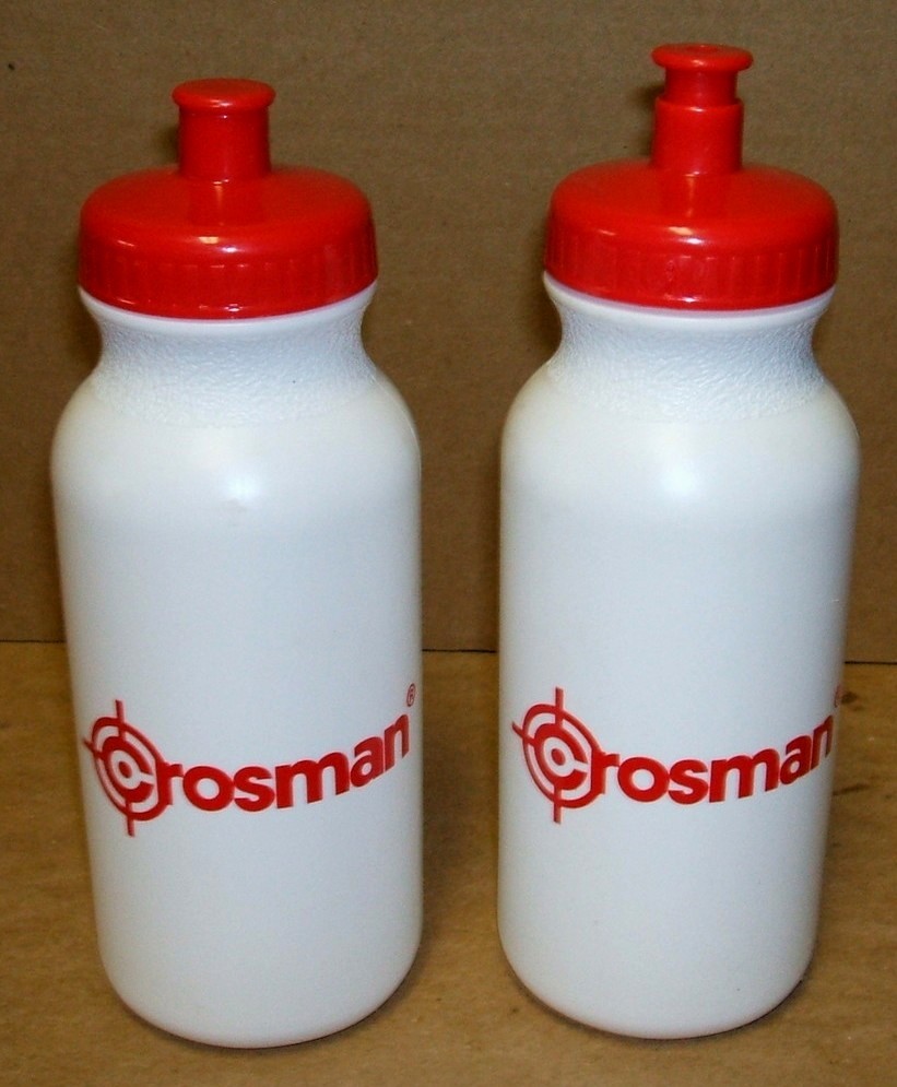 BEST PRICE New Crosman TWO "Crosman" Logo WATER BOTTLES - 18 fl. ounce capacity