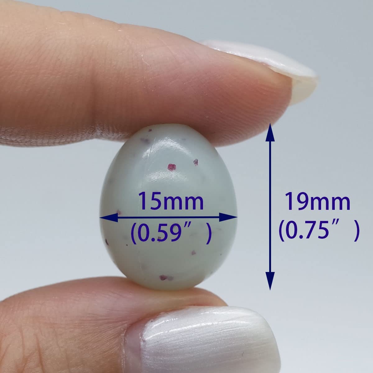 FOIBURELY Canary Fake Eggs Stop Laying, 8 Solid Plastic Eggs. 15mm x...