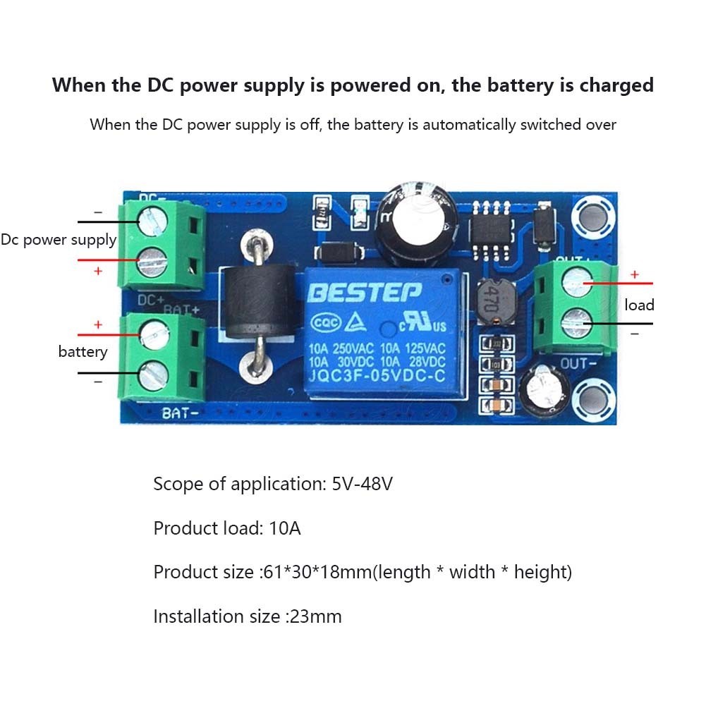 High quality 5V 48V Battery Module for YX850 Power Failure Automatic Switching