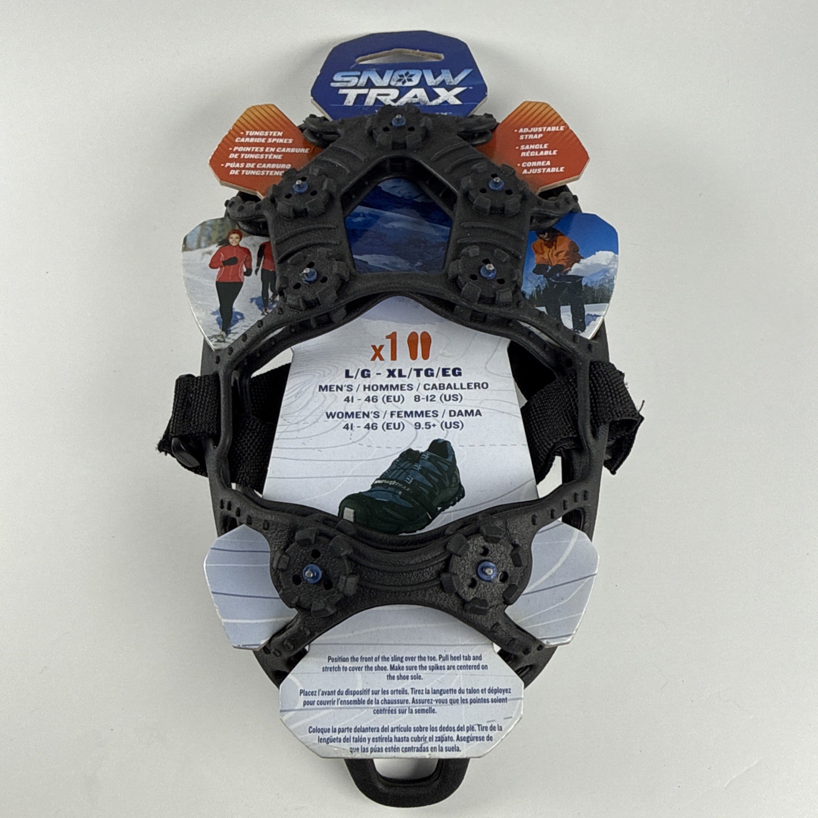 Snow Trax Snow Shoes Foot Traction Snow Ice Size L/XL  Men's 8-12 Women's 9.5 +