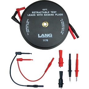 7-Pc. Retractable Test Lead Set 1176 LANG Electrical Systems Testers