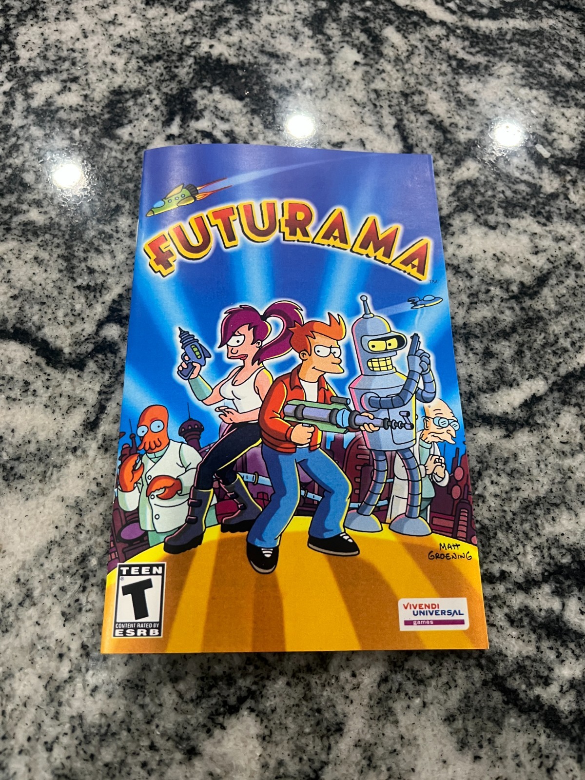 Replacement Manual for - Futurama - Sony PS2 Instruction Booklet
