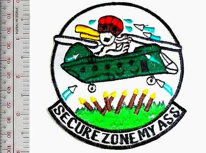 US Army Vietnam 1st Air Cavalry Chinook Snoopy Secure Zone My Ass NO TARIFF