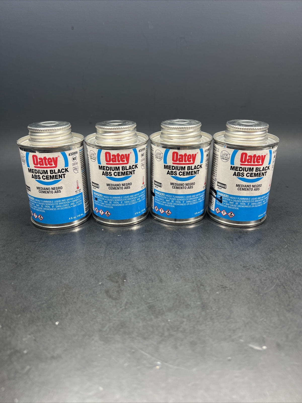 4x LaSalle Bristol Pipe Cement 30999 For ABS Pipes; For Waste Draining Piping