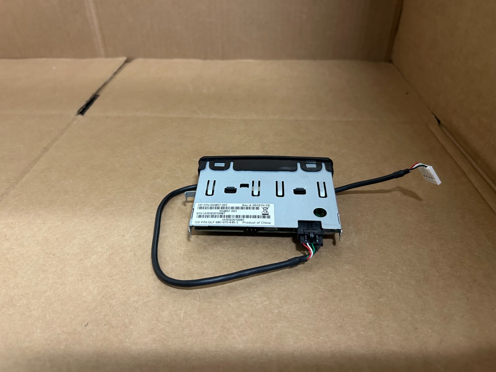 504857-001 I Genuine HP 15-in-1 Memory Card Reader with Cable (4-slots)