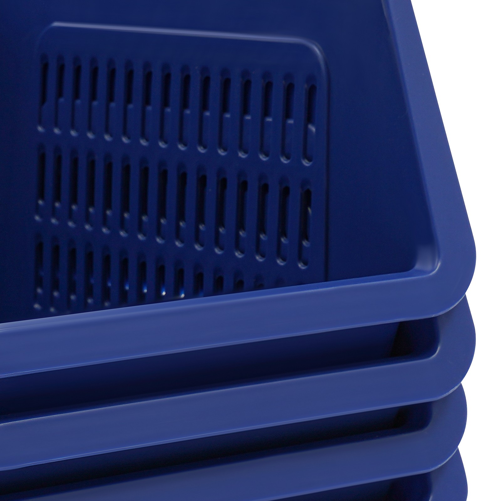 4PCS Stacking Storage Baskets, PP Plastic Stackable Organizer Bins