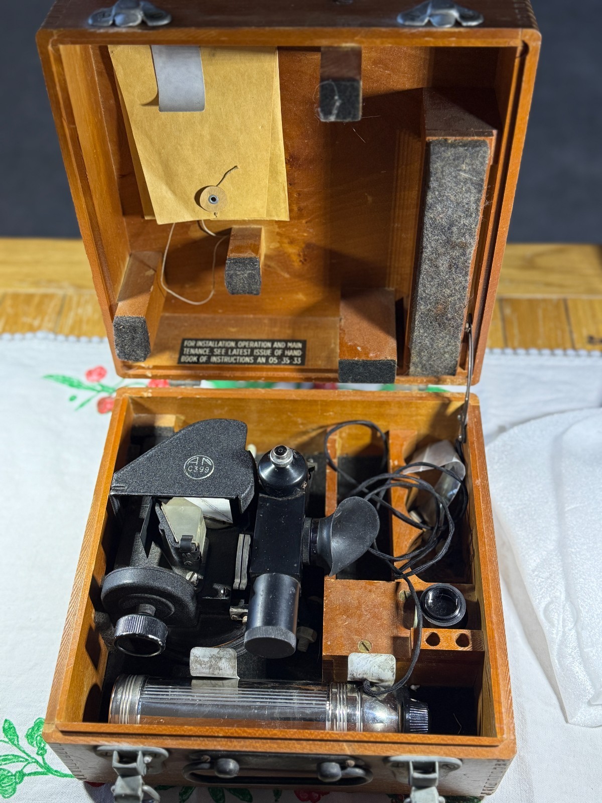 WWII Celestial Bomber Sextant Model A-10A