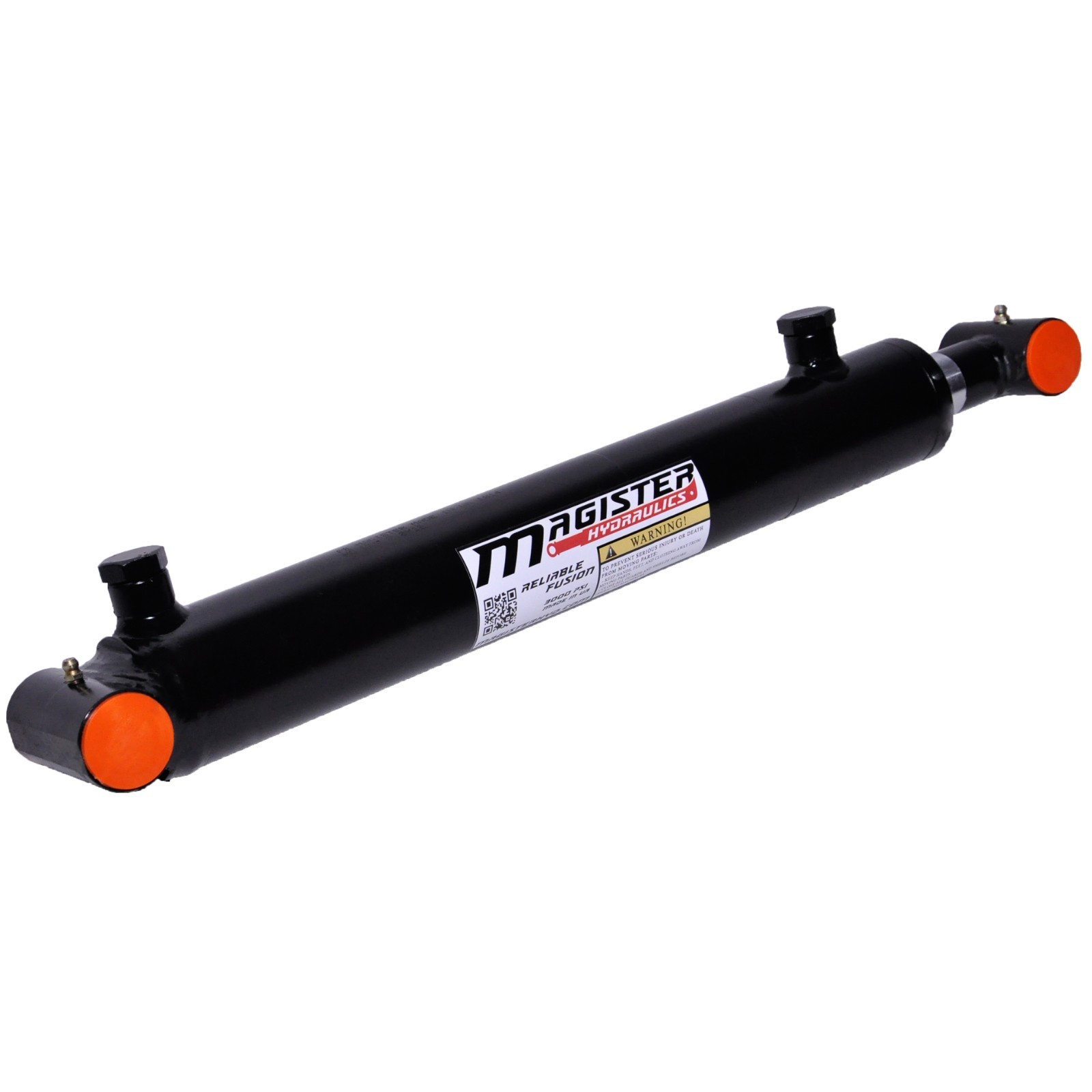 Hydraulic Cylinder Welded Double Acting 2.5" Bore 18" Stroke Cross Tube 2.5x18