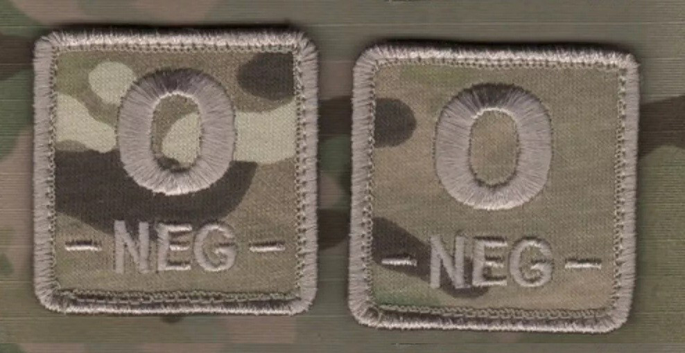 JOINT SP OPS TASK FORCE AFGHANISTAN JSOTF-A BLOOD-TYPE 2" vêlkrö 2-TAB: O NEG-