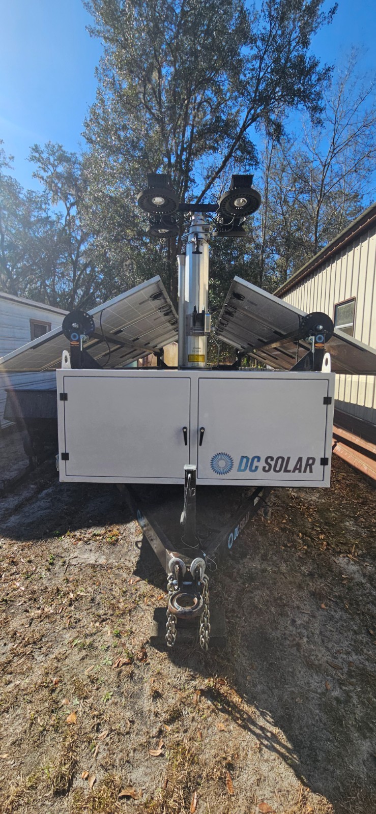 DC Solar inverter/Kubota generator self contained mobile trailer fully working
