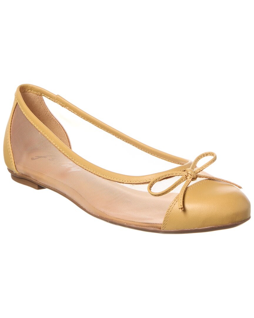 French Sole Cordelia Shimmer Mesh & Leather Flat Women's