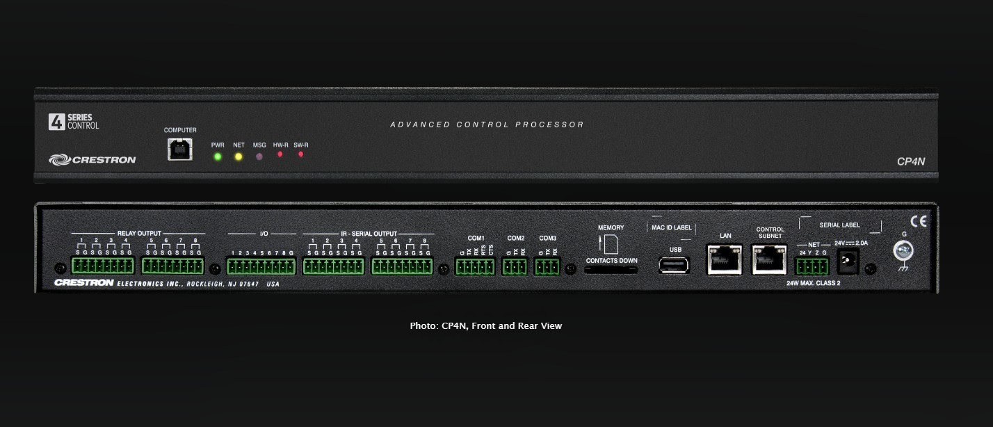 Crestron CP4N 4-Series™ Control System NEW