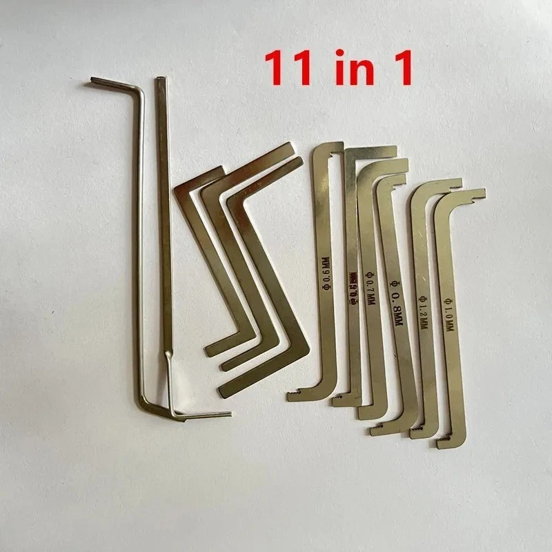 11pcs Turning Tool Lock Tension Wrenches Locksmith Pick Tool New Locksmith