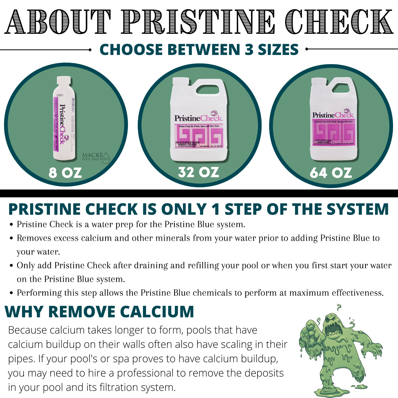 Pristine Check - 32 Ounce (Calcium Control)