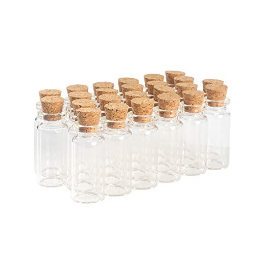 Decorative Glass Bottles (24 Pcs / 0.33 fl oz.)
